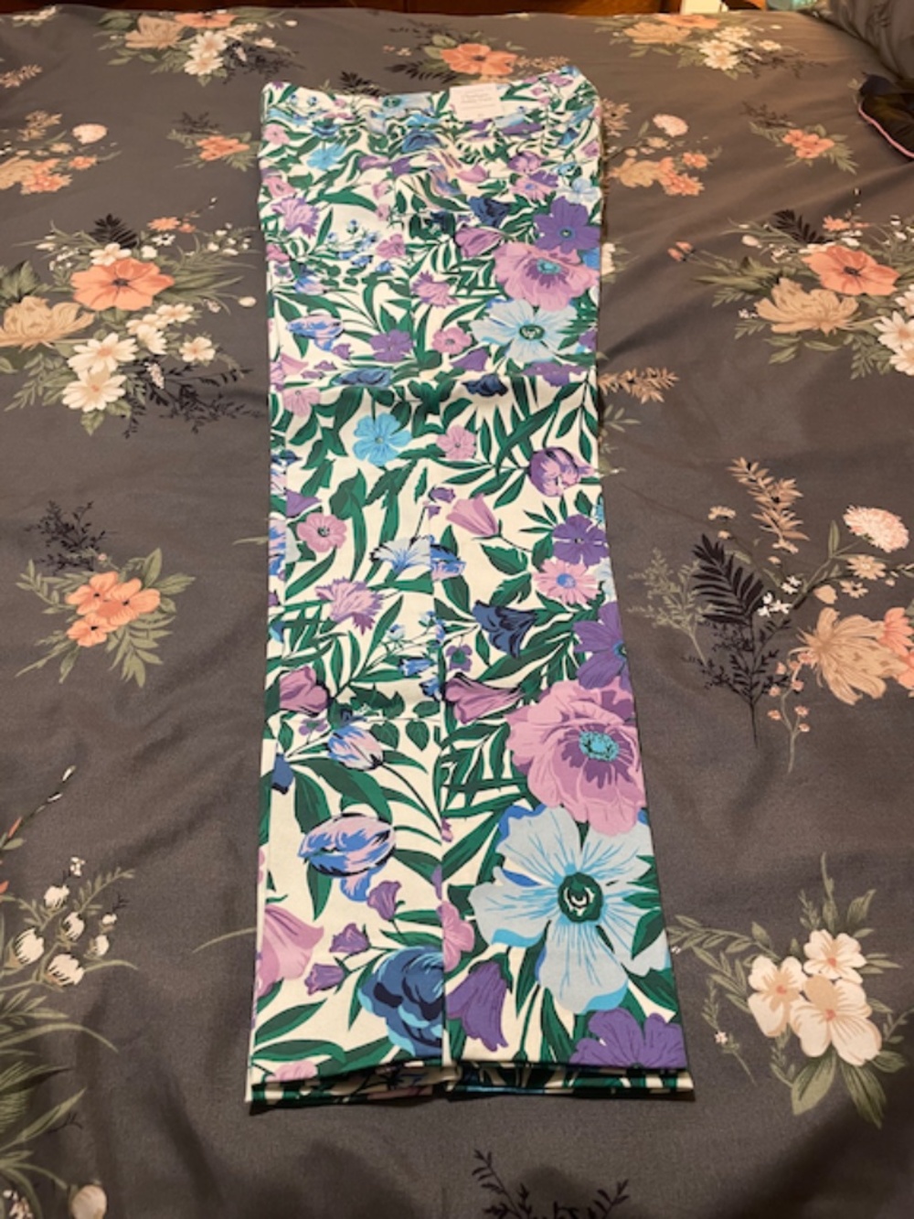 Talbots Floral Chatham Ankle Pants NWT - 10